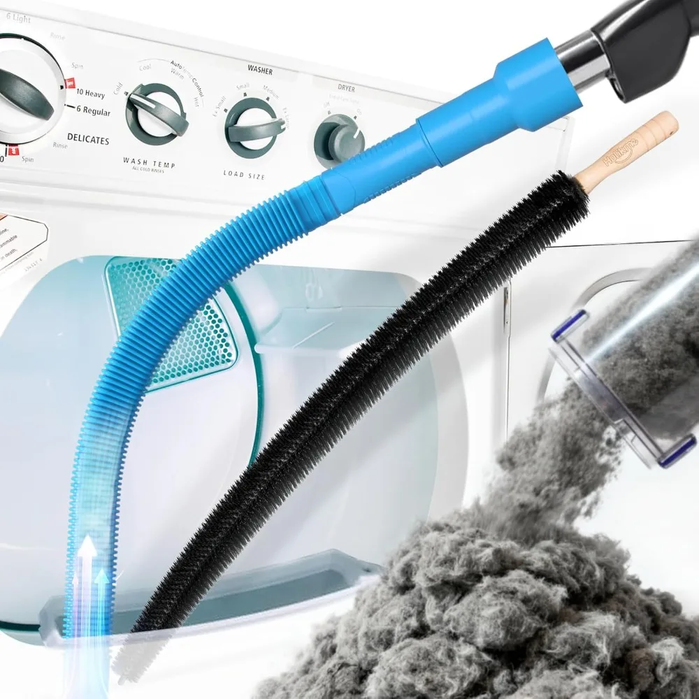 2 Pieces Dryer Vent Cleaner Kit, Dryer Lint Vacuum Attachment and Flexible Dryer Lint Brush, Dryer Vent Vacuum Hose Attachment,Blue
2 Pieces Dryer Vent Cleaner Kit, Dryer Lint Vacuum Attachment and Flexible Dryer Lint Brush, Dryer Vent Vacuum Hose Attachment,Blue