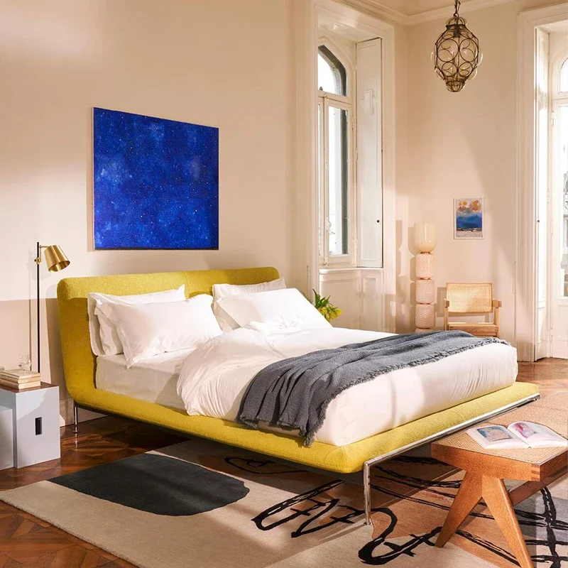 Minimalist Apartment Bed Frame Confortable Aesthetics Design Quality Bed Fashionable High End Organizer Cama De Casal Furniture
Minimalist Apartment Bed Frame Confortable Aesthetics Design Quality Bed Fashionable High End Organizer Cama De Casal Furniture