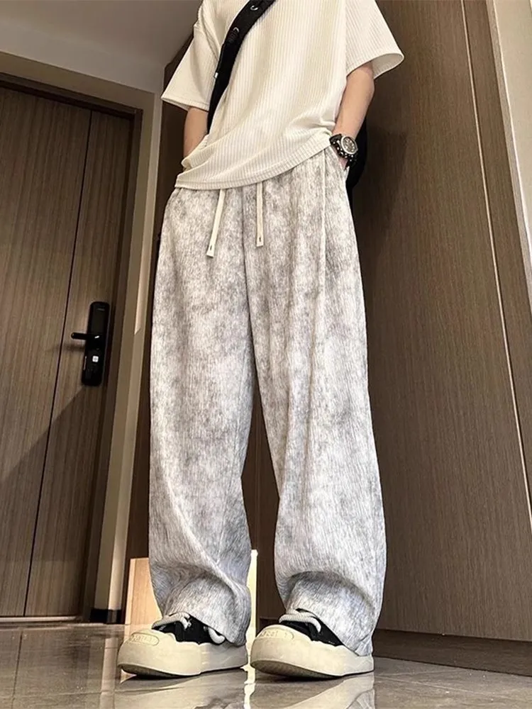 American Dyed Ice Silk Men's Summer Thin Straight Leg Wide Leg Drapey Casual Long Pants Textured White Loose Fit Leisure Trou...
American Dyed Ice Silk Men's Summer Thin Straight Leg Wide Leg Drapey Casual Long Pants Textured White Loose Fit Leisure Trou...