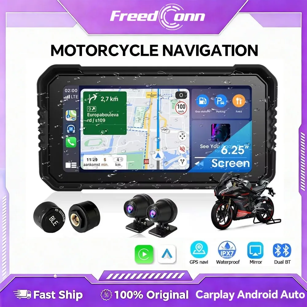 6.25" Motorcycle Carplay Android Auto Portable Motor Display Screen GPS Navigation IPX7 WiFi MOTO Waterproof Apple DVR
6.25" Motorcycle Carplay Android Auto Portable Motor Display Screen GPS Navigation IPX7 WiFi MOTO Waterproof Apple DVR