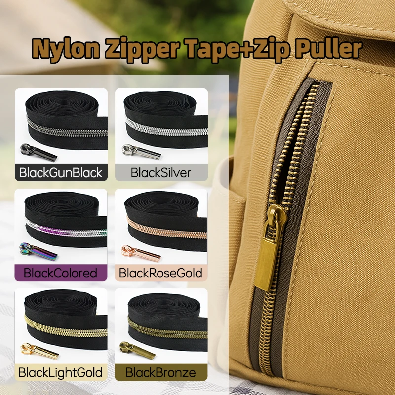 2-20Meters 3#5# Nylon Zippers Tape with Zipper Sliders Jacket Zips Pulls Replacement Coil Garment Zip Repair Kit DIY Accessories
2-20Meters 3#5# Nylon Zippers Tape with Zipper Sliders Jacket Zips Pulls Replacement Coil Garment Zip Repair Kit DIY Accessories