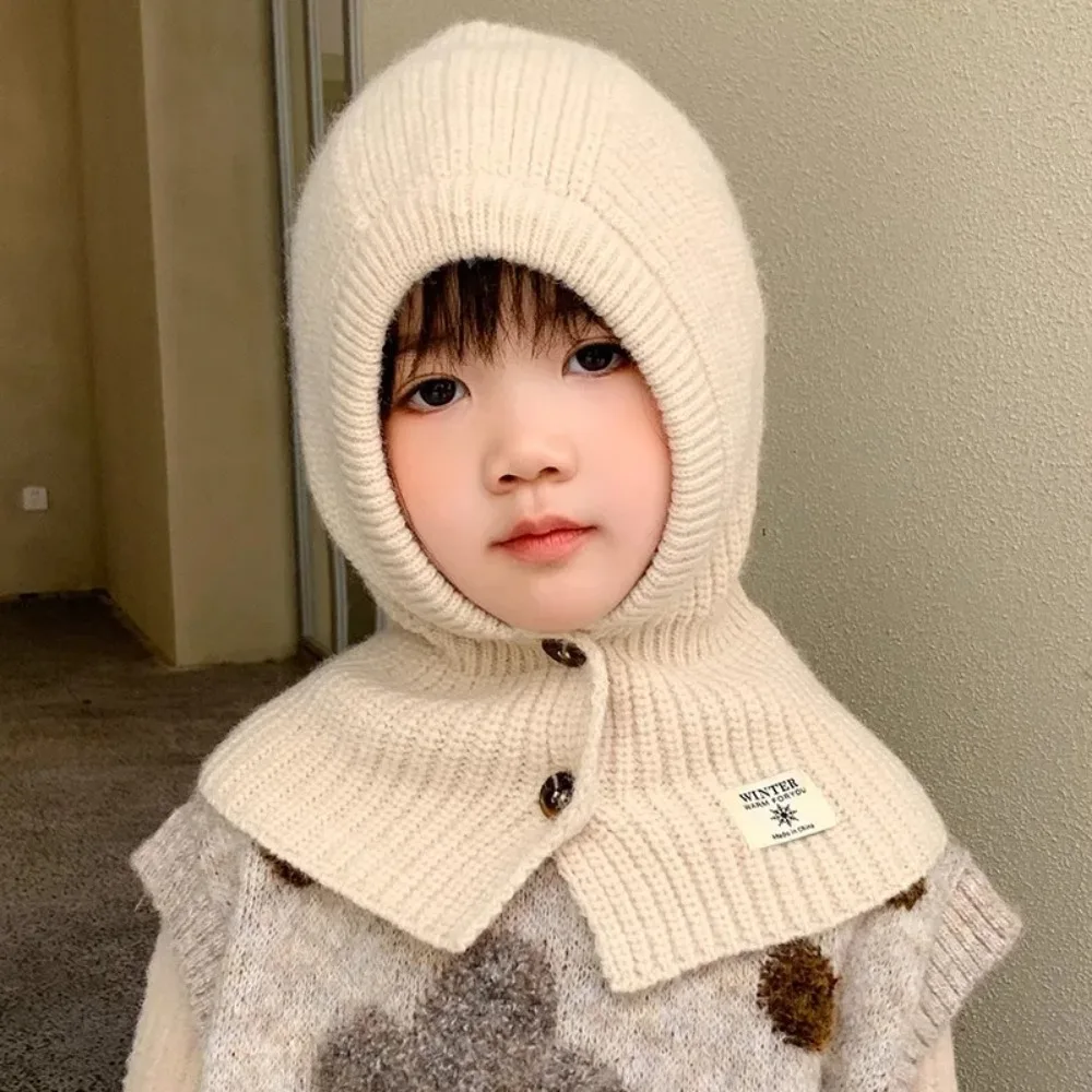 New Keep Warm Kid Balaclava Cap Windproof Neck Protection Baby Knitted Bucket Hat Solid Color Child Beanie Hats for Winter
New Keep Warm Kid Balaclava Cap Windproof Neck Protection Baby Knitted Bucket Hat Solid Color Child Beanie Hats for Winter