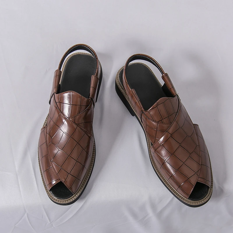 2026 New Men Crocodile Pattern Slingback Sandals Peep Toe Leather Casual Shoes Summer Business Streetwear Footwear Size 38 - 46
2026 New Men Crocodile Pattern Slingback Sandals Peep Toe Leather Casual Shoes Summer Business Streetwear Footwear Size 38 - 46