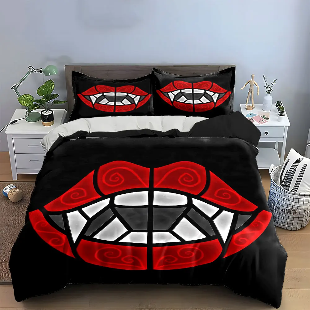 "Vampire Theme Decor Set" Bedding Set with 1 Duvet Cover 2 Pillowcases Single Double King Queen, Gift
"Vampire Theme Decor Set" Bedding Set with 1 Duvet Cover 2 Pillowcases Single Double King Queen, Gift