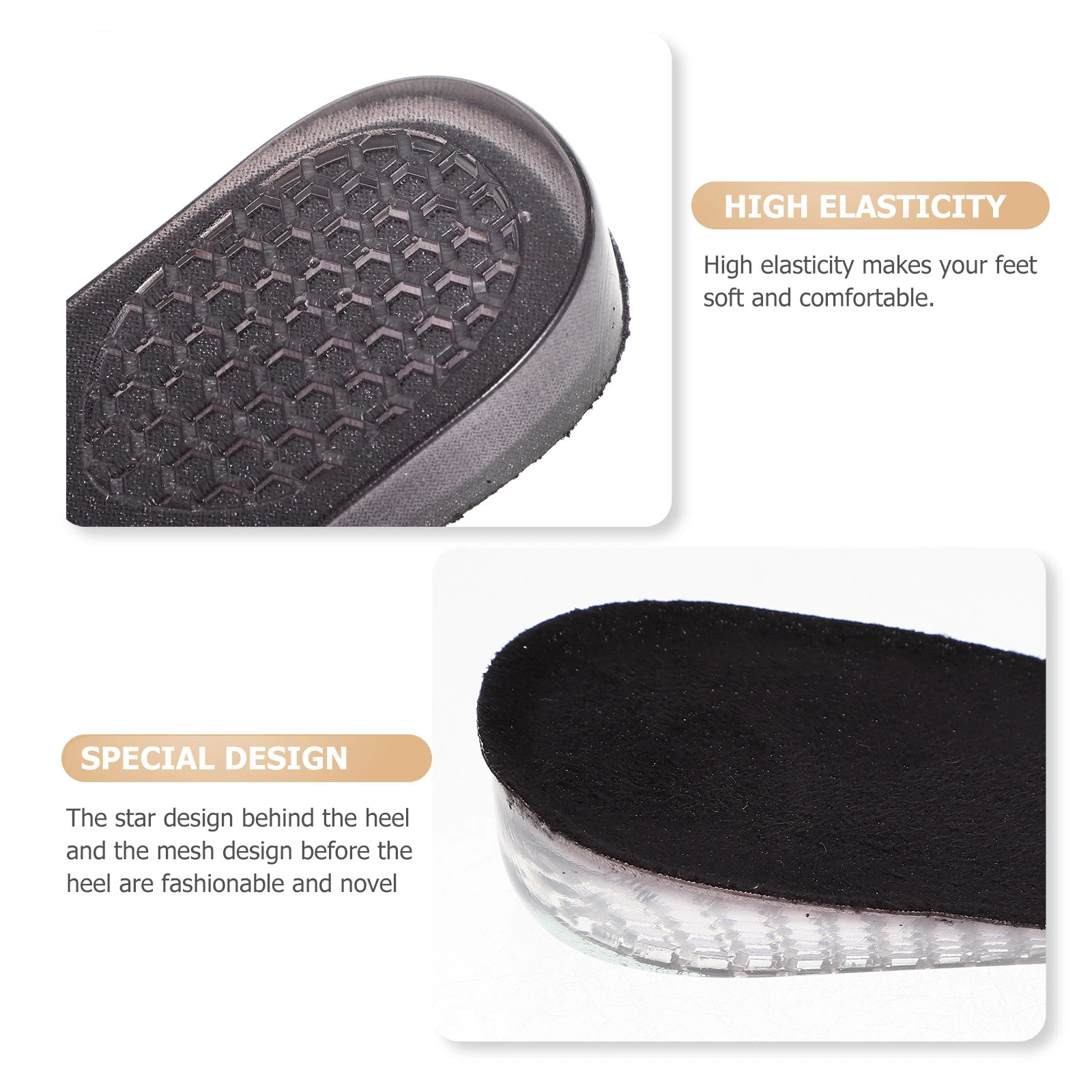Heightening Insoles Lightweight Comfort Foot Protection Breathable Invisible Shoe Lifts Heel Cushions Pads Long Service Life
Heightening Insoles Lightweight Comfort Foot Protection Breathable Invisible Shoe Lifts Heel Cushions Pads Long Service Life