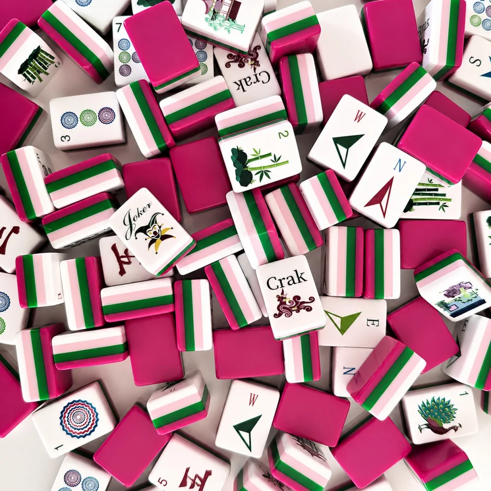 OMHJGO American Mahjong Set 4-Layer Acrylic Tiles 160 Tiles Luxury Rose Red Game for Family Party Fun Entertainment Mah Jongg
OMHJGO American Mahjong Set 4-Layer Acrylic Tiles 160 Tiles Luxury Rose Red Game for Family Party Fun Entertainment Mah Jongg