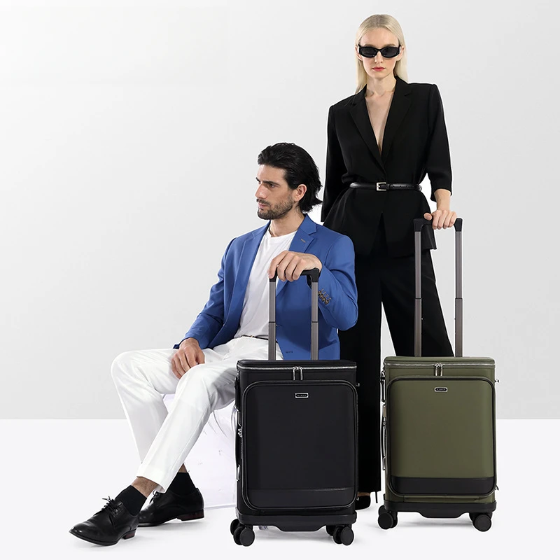 New light luxury fashion front open cover silent suitcase 20 inch boarding rod travel password case
New light luxury fashion front open cover silent suitcase 20 inch boarding rod travel password case