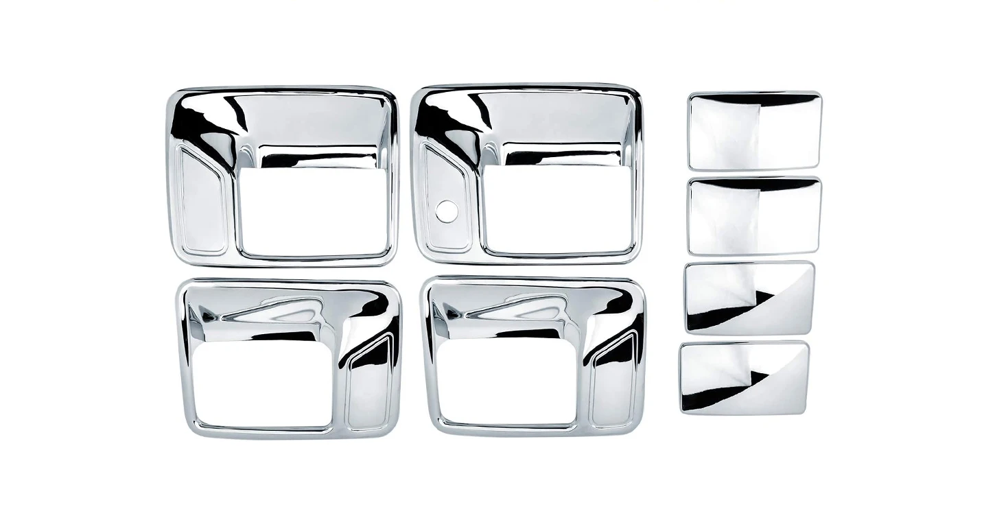 Chrome Door Handle Covers for Ford F250 F350 F450 SUPER DUTY 1999-2016 (4 Doors)
Chrome Door Handle Covers for Ford F250 F350 F450 SUPER DUTY 1999-2016 (4 Doors)