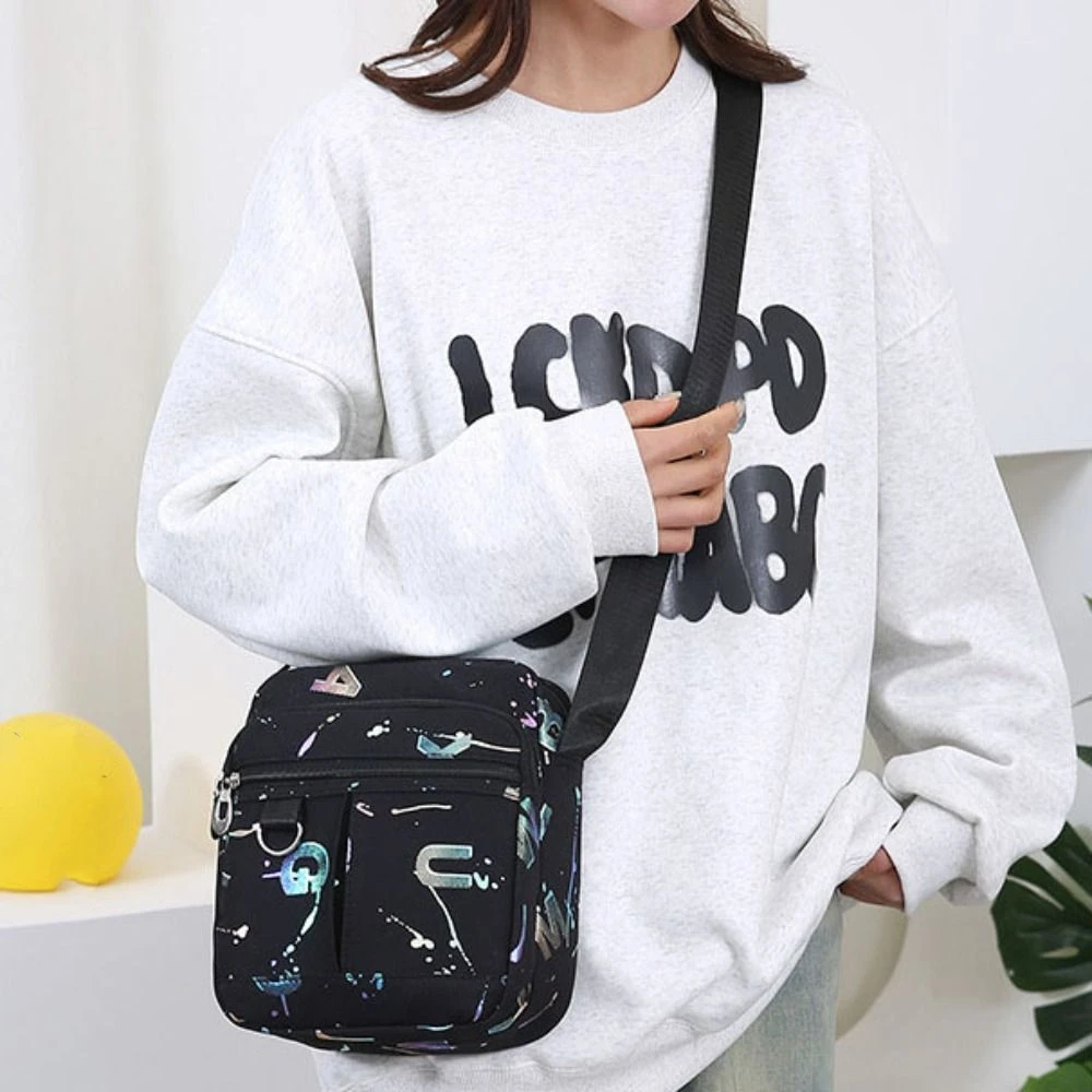 Multi-layer Multi Pocket Nylon Shoulder Bag Lightweight Printing Mobile Phone Bag Leisure Waterproof Casual Crossbody Bag
Multi-layer Multi Pocket Nylon Shoulder Bag Lightweight Printing Mobile Phone Bag Leisure Waterproof Casual Crossbody Bag