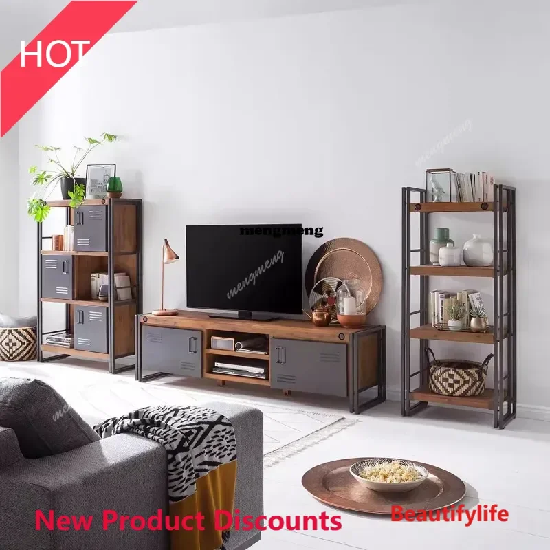 03A American Industrial Vintage TV Stand Wrought Iron Solid Wood Storage Cabinet Retro Drawer Chest Living Room Furniture
03A American Industrial Vintage TV Stand Wrought Iron Solid Wood Storage Cabinet Retro Drawer Chest Living Room Furniture