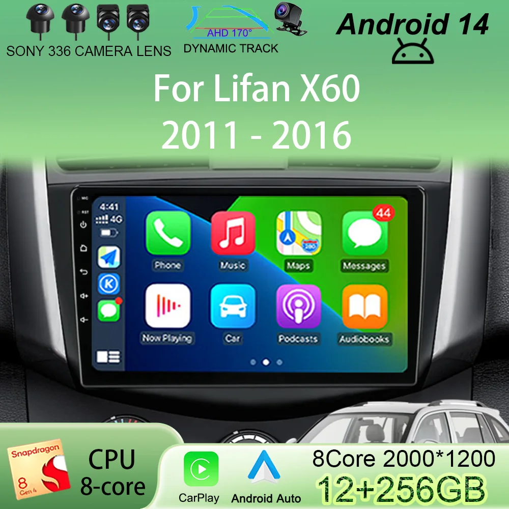 2 Din Android 14 Car Radio For Lifan X60 2011-2016 Multimedia Video Player Carplay Navigation Stereo Receiver Split Screen GPS 
2 Din Android 14 Car Radio For Lifan X60 2011-2016 Multimedia Video Player Carplay Navigation Stereo Receiver Split Screen GPS