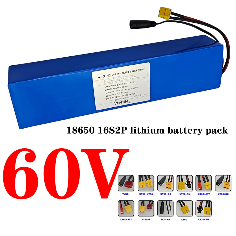 2026 Upgraded 60V 6.8Ah 18650 Lithium Ion Battery Pack for E-Bike/Scooter 16S2P 6800mAh High Capacity with BMS
2026 Upgraded 60V 6.8Ah 18650 Lithium Ion Battery Pack for E-Bike/Scooter 16S2P 6800mAh High Capacity with BMS