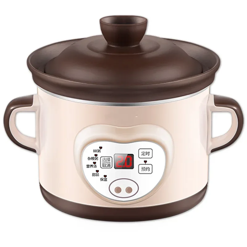 220V 150w 1L Ceramic automatic slow cooker BB porridge sand liner 9.5hours appointment Insulation
220V 150w 1L Ceramic automatic slow cooker BB porridge sand liner 9.5hours appointment Insulation