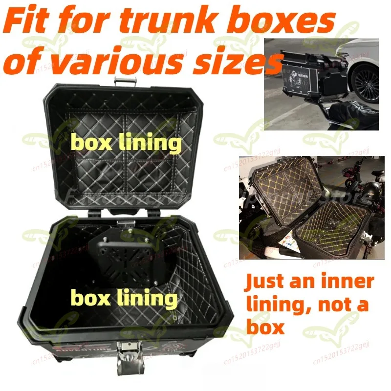 Universal padding for motorcycle trunk detachable inner lining for electric motorcycle trunk fit for 36L40L43L45L55L58L65L
Universal padding for motorcycle trunk detachable inner lining for electric motorcycle trunk fit for 36L40L43L45L55L58L65L