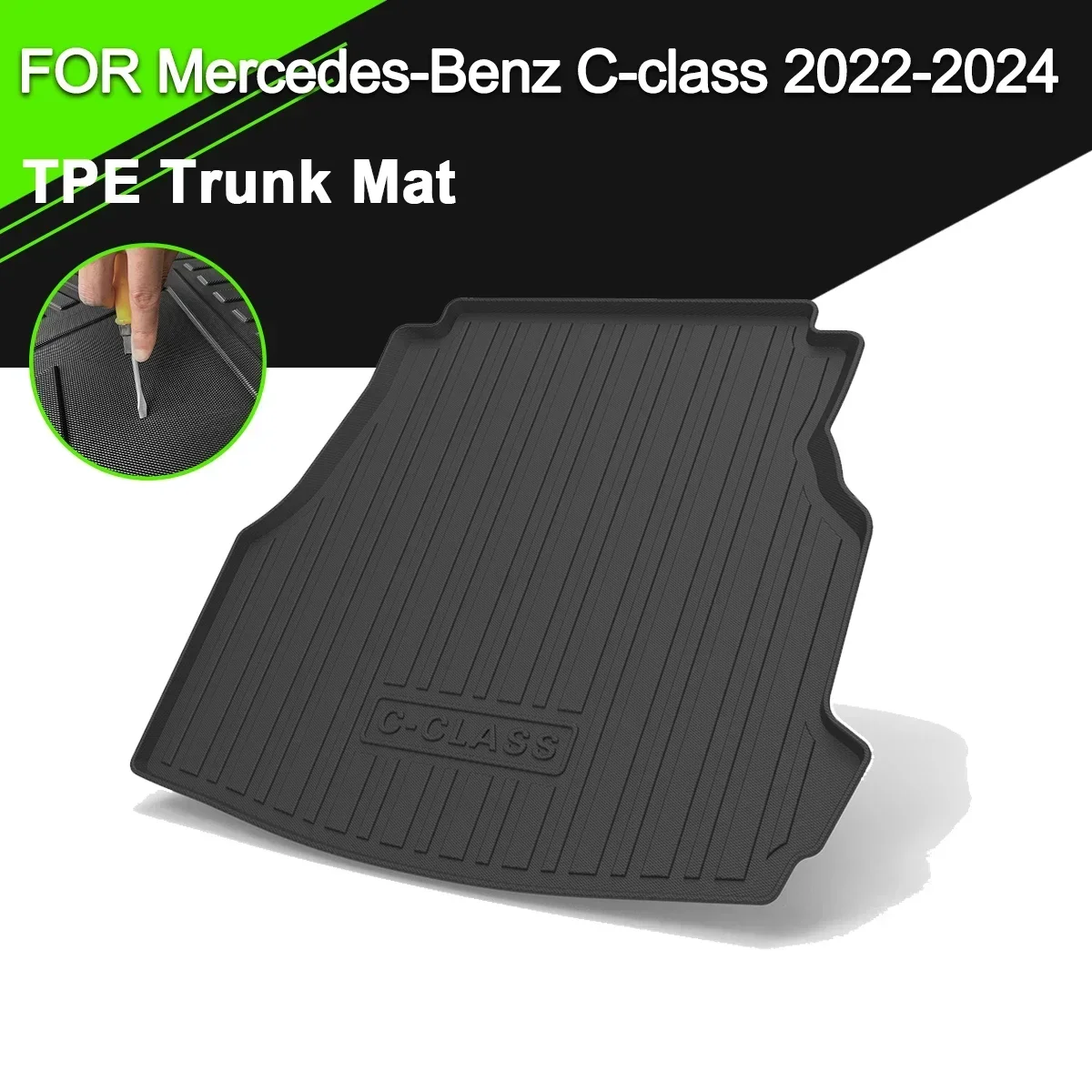 Car Rear Trunk Cover Mat TPE Waterproof Non-Slip Rubber Cargo Liner Accessories For Mercedes-Benz C Class 2022-2024
Car Rear Trunk Cover Mat TPE Waterproof Non-Slip Rubber Cargo Liner Accessories For Mercedes-Benz C Class 2022-2024