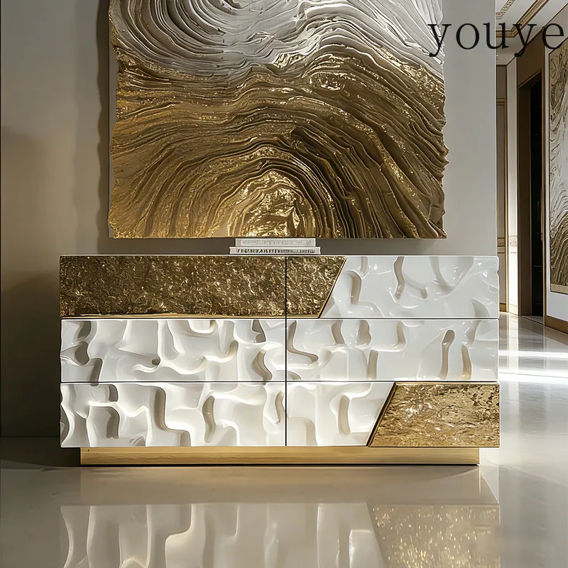 Light luxury art carving six chest cabinets villa living room storage entrance cabinet modern household drawer cabinet
Light luxury art carving six chest cabinets villa living room storage entrance cabinet modern household drawer cabinet
