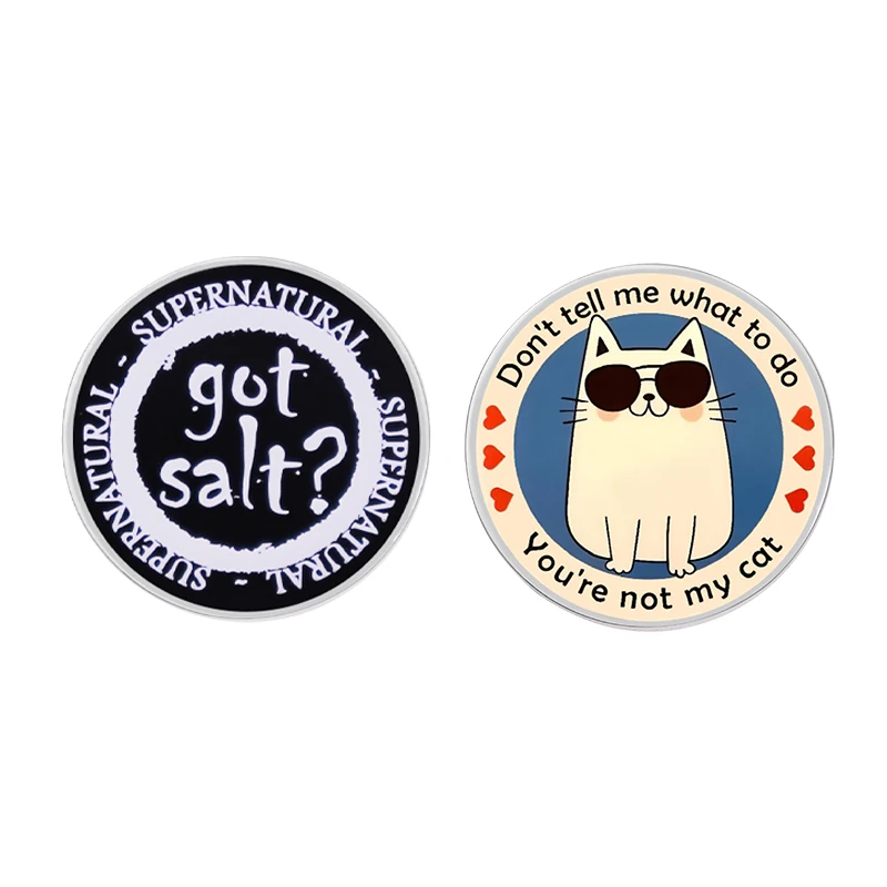 Don't Tell Me What To Do You're Not My Cat Enamel Pin Cartoon Kitten Brooch Clothes Lapel Pin Badge Jewelry Gifts for Friends
Don't Tell Me What To Do You're Not My Cat Enamel Pin Cartoon Kitten Brooch Clothes Lapel Pin Badge Jewelry Gifts for Friends