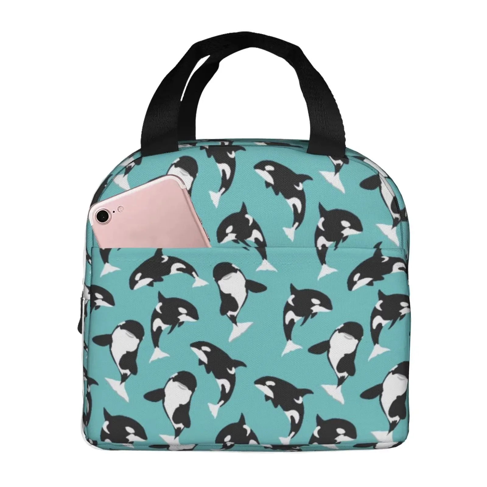 Killer Whale Pattern Lunch Bag Insulated Thermal Cooler Tote Durable Kids School Food Carrier
Killer Whale Pattern Lunch Bag Insulated Thermal Cooler Tote Durable Kids School Food Carrier