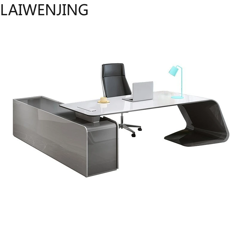 HLZ boss desk simple modern president table creative fashion class table and chair combination
HLZ boss desk simple modern president table creative fashion class table and chair combination
