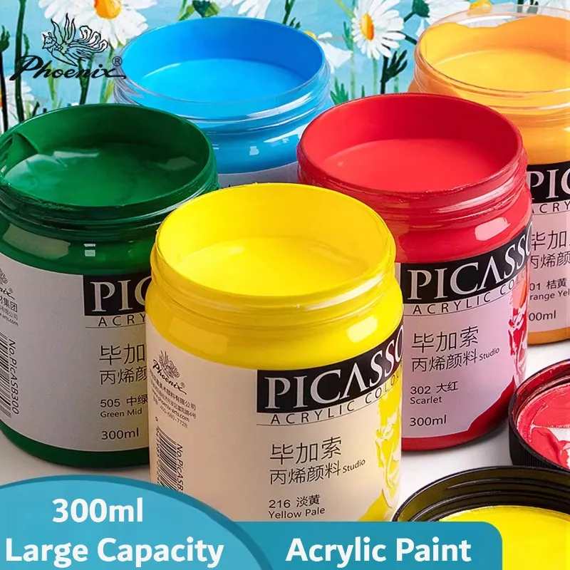 PHOENIX Acrylic Paint 300ML Matte Finish Waterproof Rich Pigment Halloween Pumpkin Canvas Ceramic Painting for Artists Beginners
PHOENIX Acrylic Paint 300ML Matte Finish Waterproof Rich Pigment Halloween Pumpkin Canvas Ceramic Painting for Artists Beginners