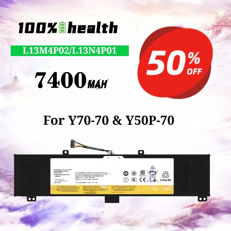 L13M4P02 L13N4P01 7400mAh Laptop Battery for Lenovo Y50-70 Y70-70/Y50P-70 Lithium Rechargeable Battery
L13M4P02 L13N4P01 7400mAh Laptop Battery for Lenovo Y50-70 Y70-70/Y50P-70 Lithium Rechargeable Battery
