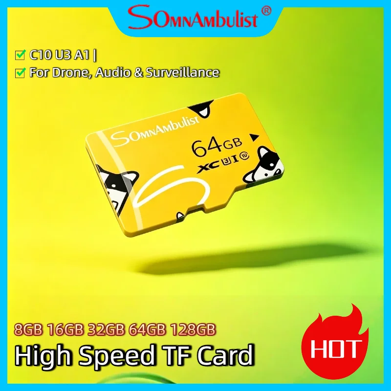 SomnAmbulist Memory Card 64GB Mini TF Card High Speed C10 U3 A1 for Drone Audio Surveillance Device 64GB TF Card Pro
SomnAmbulist Memory Card 64GB Mini TF Card High Speed C10 U3 A1 for Drone Audio Surveillance Device 64GB TF Card Pro