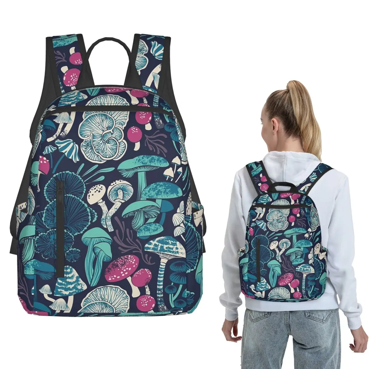 Mushroom Dark Vintage Pattern Backpack Daypack Children BookBag School Bag Shoulder Bags for Men Women
Mushroom Dark Vintage Pattern Backpack Daypack Children BookBag School Bag Shoulder Bags for Men Women