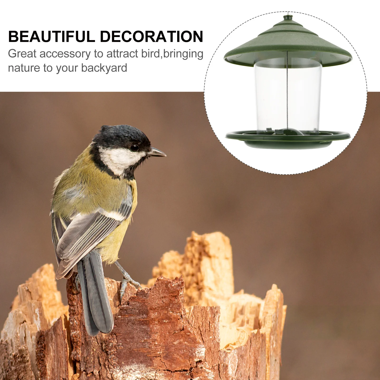 1Pcs Garden Bird Feeder Outdoor Hanging Dispenser Exquisite Craftsmanship Space Saving Feeding Container Outdoor Bird Feeder
1Pcs Garden Bird Feeder Outdoor Hanging Dispenser Exquisite Craftsmanship Space Saving Feeding Container Outdoor Bird Feeder