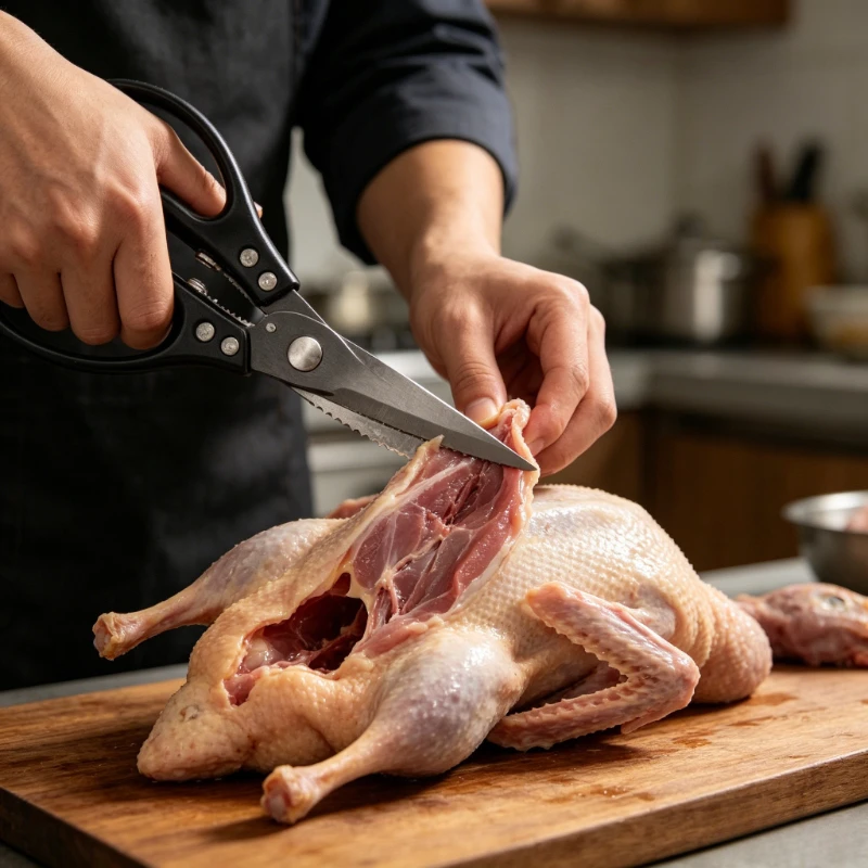 Heavy Duty 420J2 Stainless Steel Kitchen Scissors with Aluminum Alloy Handle for Food BBQ Meat Chicken
Heavy Duty 420J2 Stainless Steel Kitchen Scissors with Aluminum Alloy Handle for Food BBQ Meat Chicken