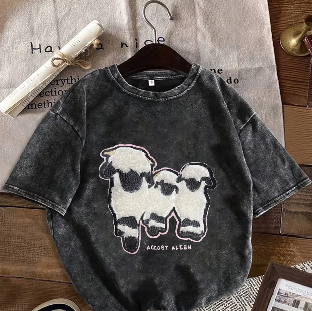 Vintage Washed Black Oversized T-Shirt Retro Hunting Dog & Duck Print Streetwear Casual Cotton Short Sleeve Crewneck Tee
Vintage Washed Black Oversized T-Shirt Retro Hunting Dog & Duck Print Streetwear Casual Cotton Short Sleeve Crewneck Tee