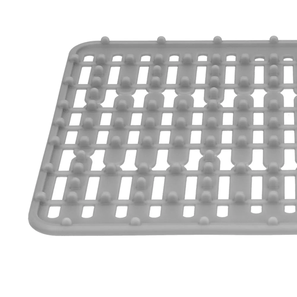 Kitchen Tool Silicone Sink Mat Non-Slip Gray Sink Protector Dishwasher Safe Durable Heat Insulation Pad Preventing Breakage
Kitchen Tool Silicone Sink Mat Non-Slip Gray Sink Protector Dishwasher Safe Durable Heat Insulation Pad Preventing Breakage