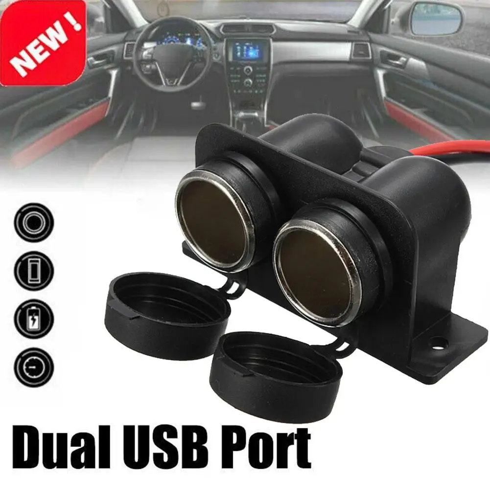 Two-Way 12V Car Cigar Cigarette Lighter Double Power Parts Car Replacement Interior Waterproof Auto Adapter Accessories Soc W0O8
Two-Way 12V Car Cigar Cigarette Lighter Double Power Parts Car Replacement Interior Waterproof Auto Adapter Accessories Soc W0O8