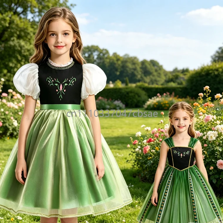Enfant Princess Cosplay Dress Role Playing Costume Halloween Purim New Year Party Outfits Fancy Sets Green Birthday Gift Costume
Enfant Princess Cosplay Dress Role Playing Costume Halloween Purim New Year Party Outfits Fancy Sets Green Birthday Gift Costume