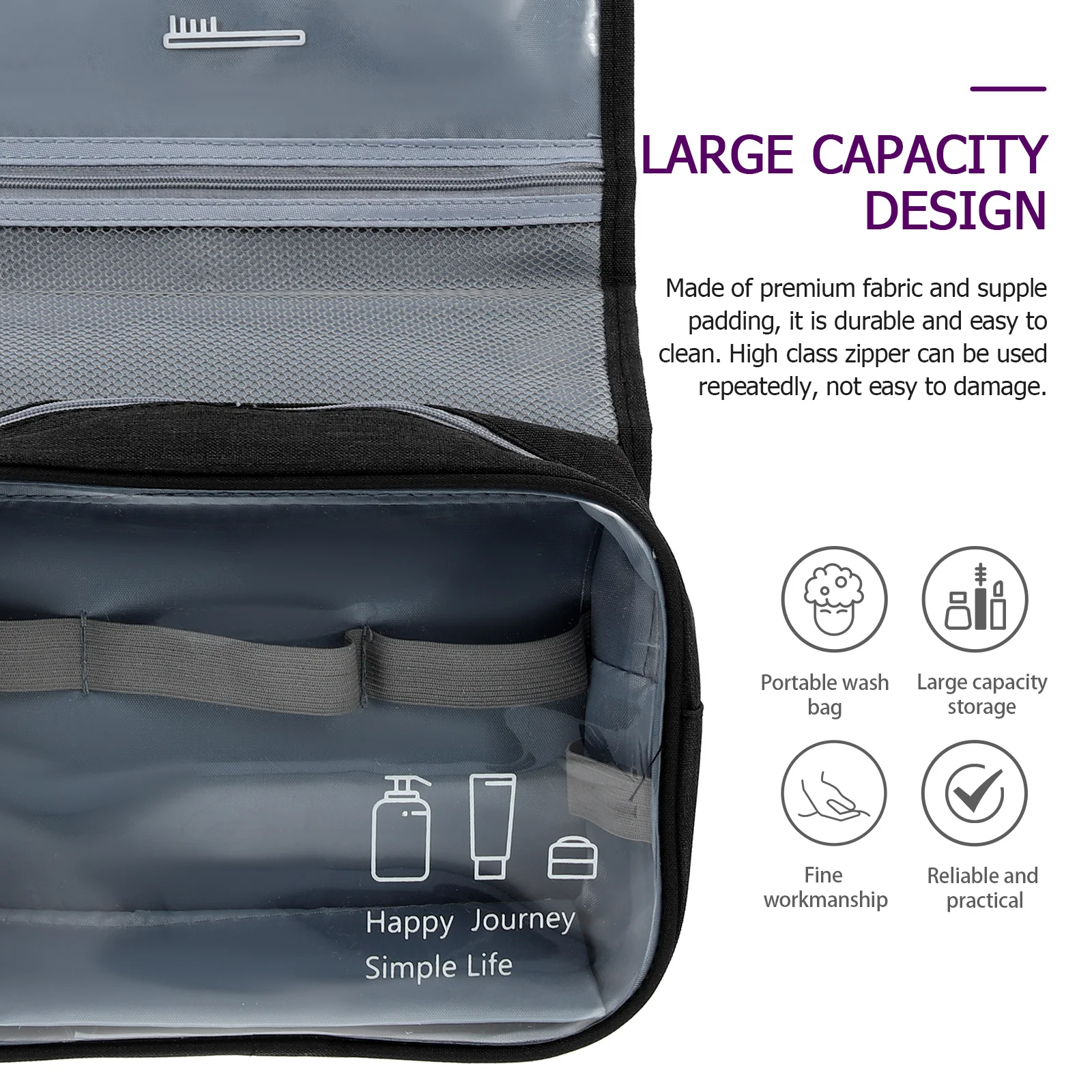 Travel Toiletry Bag Folding Lightweight Organizer Zipper Makeup Storage Pouch Multipurpose for Men Women 
Travel Toiletry Bag Folding Lightweight Organizer Zipper Makeup Storage Pouch Multipurpose for Men Women