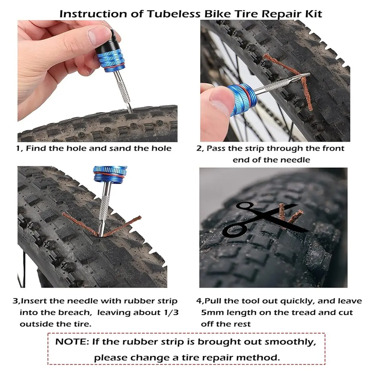 (AD10) Tubeless Bike Tire Repair Kit Sealant Injector Set with Valve Removal Tool Kit
(AD10) Tubeless Bike Tire Repair Kit Sealant Injector Set with Valve Removal Tool Kit