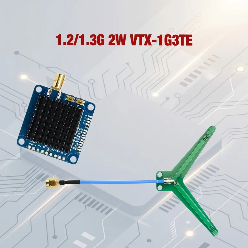 Video Transmitter 2W VTX-1G3TE 1.2GHz 1.3GHz 2000mW 9CH With Tramp VTX control For FPV Long Range Drones matek
Video Transmitter 2W VTX-1G3TE 1.2GHz 1.3GHz 2000mW 9CH With Tramp VTX control For FPV Long Range Drones matek