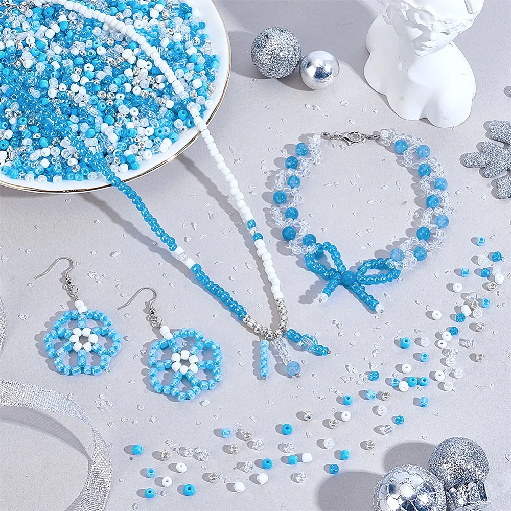 4200Pcs 7 Styles Glass Seed Beads Mixed Styles Small Craft Beads for DIY Jewelry Making Round Moccasin 4mm Hole:1.5mm
4200Pcs 7 Styles Glass Seed Beads Mixed Styles Small Craft Beads for DIY Jewelry Making Round Moccasin 4mm Hole:1.5mm