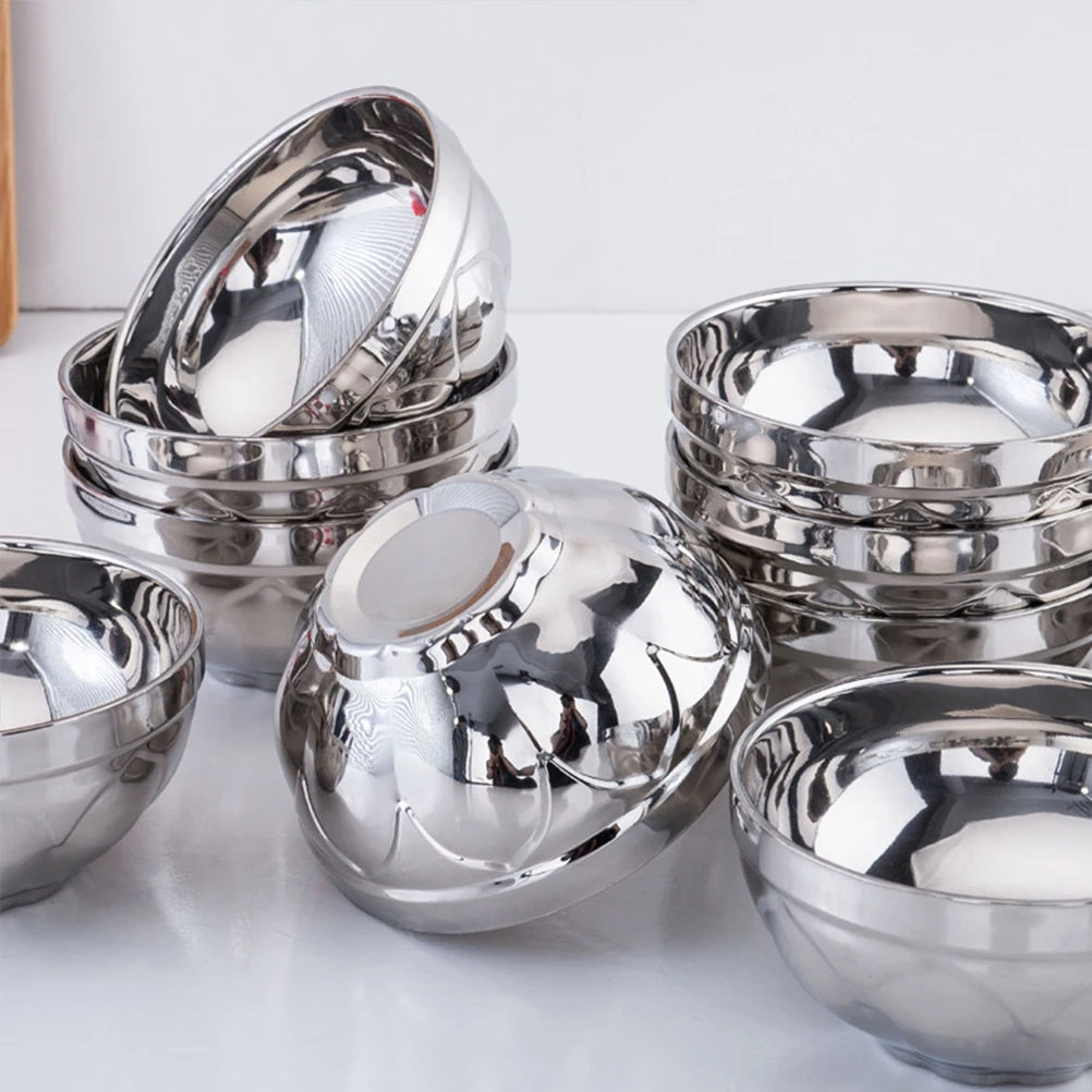 Stainless Steel Lotus Shape Bowl Double Layer Insulation Anti-Scalding Multi-Function Soup Cereal Rice Container Food Storage
Stainless Steel Lotus Shape Bowl Double Layer Insulation Anti-Scalding Multi-Function Soup Cereal Rice Container Food Storage