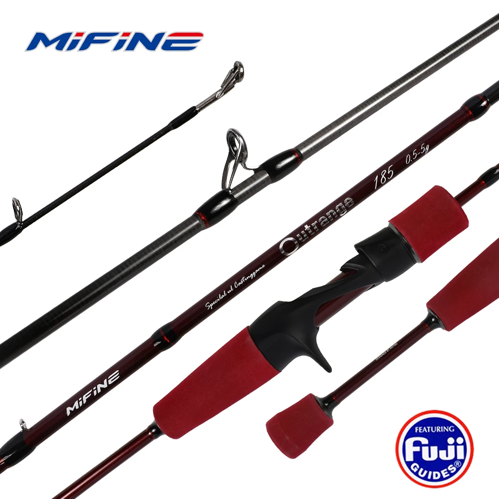 MIFINE OUTRANGE UL Ultralight Casting Fishing Rod Lure 0.5-5G 24T Carbon Fiber Fuji Hollow Tips for Trout Fishing Poles
MIFINE OUTRANGE UL Ultralight Casting Fishing Rod Lure 0.5-5G 24T Carbon Fiber Fuji Hollow Tips for Trout Fishing Poles