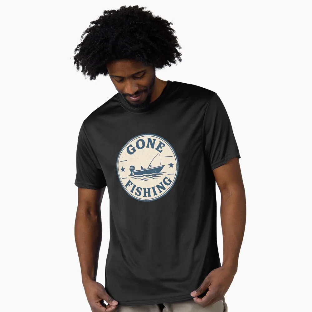 Gone Fishing Vintage Badge Gift T shirt 100% cotton print tee O-Neck Short Sleeve Graphic Clothes All size tops S-6XL
Gone Fishing Vintage Badge Gift T shirt 100% cotton print tee O-Neck Short Sleeve Graphic Clothes All size tops S-6XL