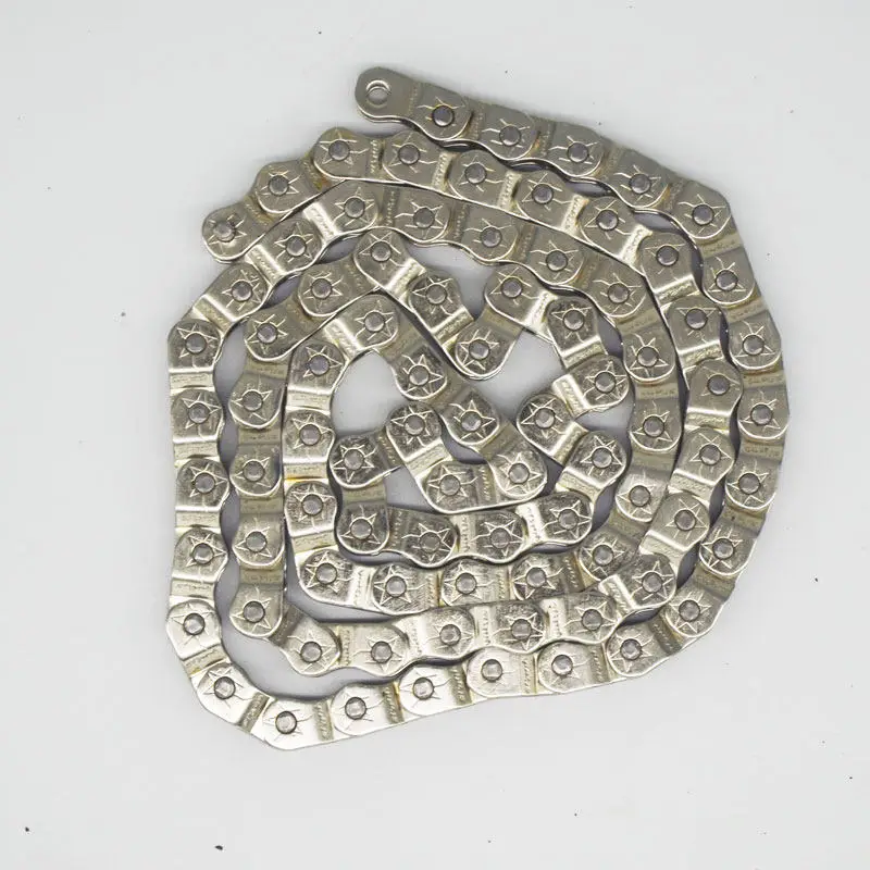 High-Strength Half-Link Chain - Silver Single Speed Chain for BMX Fixed Gear and More
High-Strength Half-Link Chain - Silver Single Speed Chain for BMX Fixed Gear and More