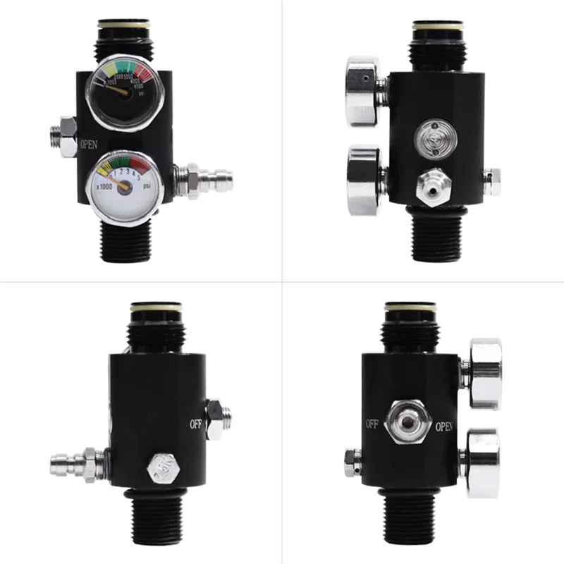 5/8-18UNF Dual Gauge Pressure Regulator Valvula Reguladora Pneumatic Air Valve Fill Station Durable Easy To Use
5/8-18UNF Dual Gauge Pressure Regulator Valvula Reguladora Pneumatic Air Valve Fill Station Durable Easy To Use
