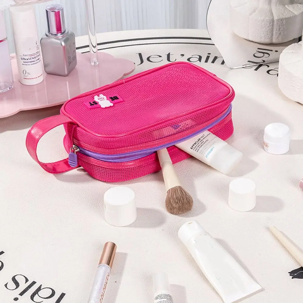 Portable Zipper Mesh Makeup Bag Large Capacity Toiletry Bag Transparent Cosmetic Bag Organizer Case Toiletry Storage Bag Lady
Portable Zipper Mesh Makeup Bag Large Capacity Toiletry Bag Transparent Cosmetic Bag Organizer Case Toiletry Storage Bag Lady