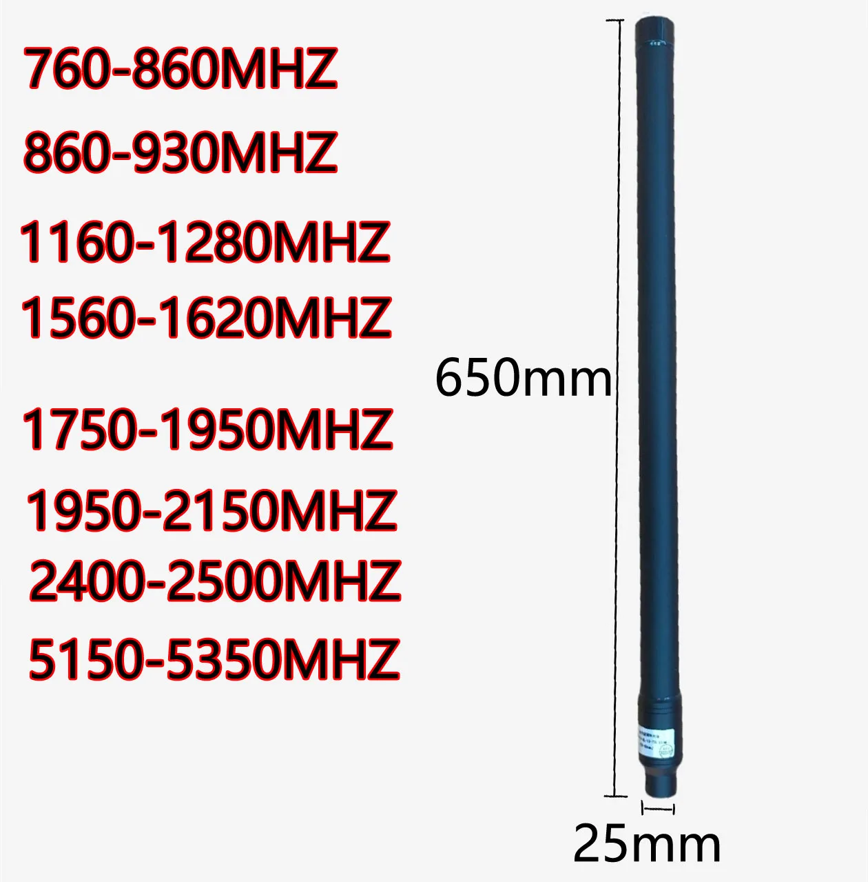 5150-5350MHZ760-860MHZ1750-1950MHZ1950-2150MHZ с высоким коэффициентом усиления FRP всенаправленная антенна наружная Водонепроницаемая 25 вертикальных лоток
5150-5350MHZ760-860MHZ1750-1950MHZ1950-2150MHZ с высоким коэффициентом усиления FRP всенаправленная антенна наружная Водонепроницаемая 25 вертикальных лоток