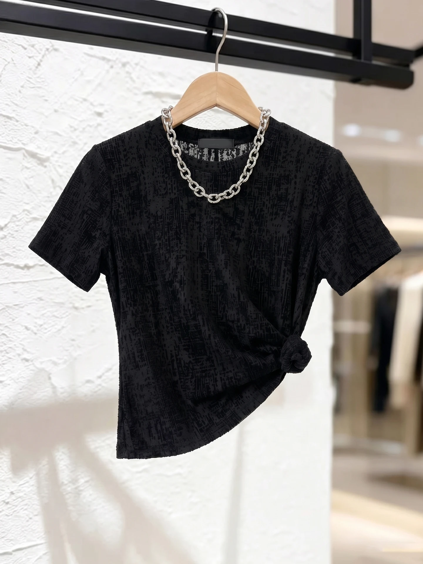 Summer Trendy Short Sleeve T-Shirt Women's Slimming Design Korean Style Commute Fashion Straight Cut Inner Wear Casual Top
Summer Trendy Short Sleeve T-Shirt Women's Slimming Design Korean Style Commute Fashion Straight Cut Inner Wear Casual Top