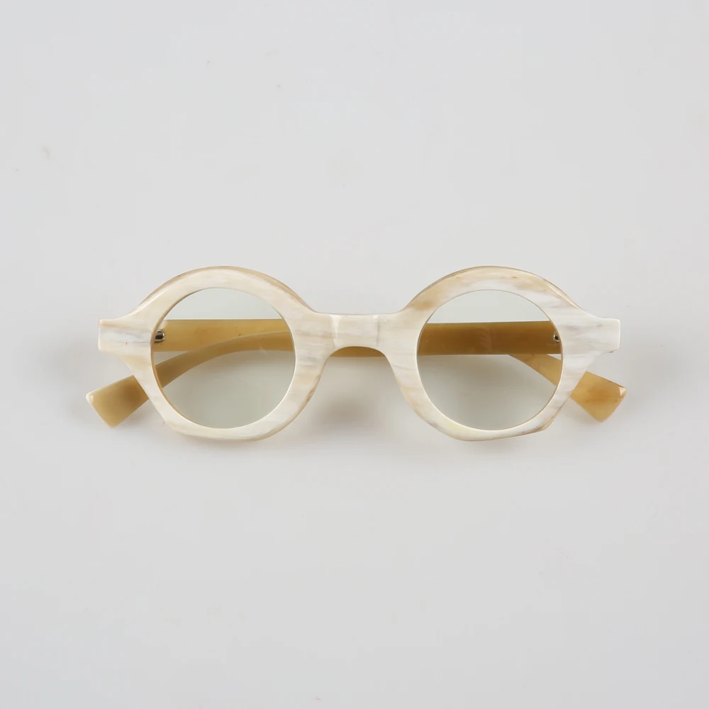2023 Retro Round Natural Horn Handmade Reading Eyeglass Frames For Men Women Luxury Myopia Optical Eyewear Prescription Glasses
2023 Retro Round Natural Horn Handmade Reading Eyeglass Frames For Men Women Luxury Myopia Optical Eyewear Prescription Glasses