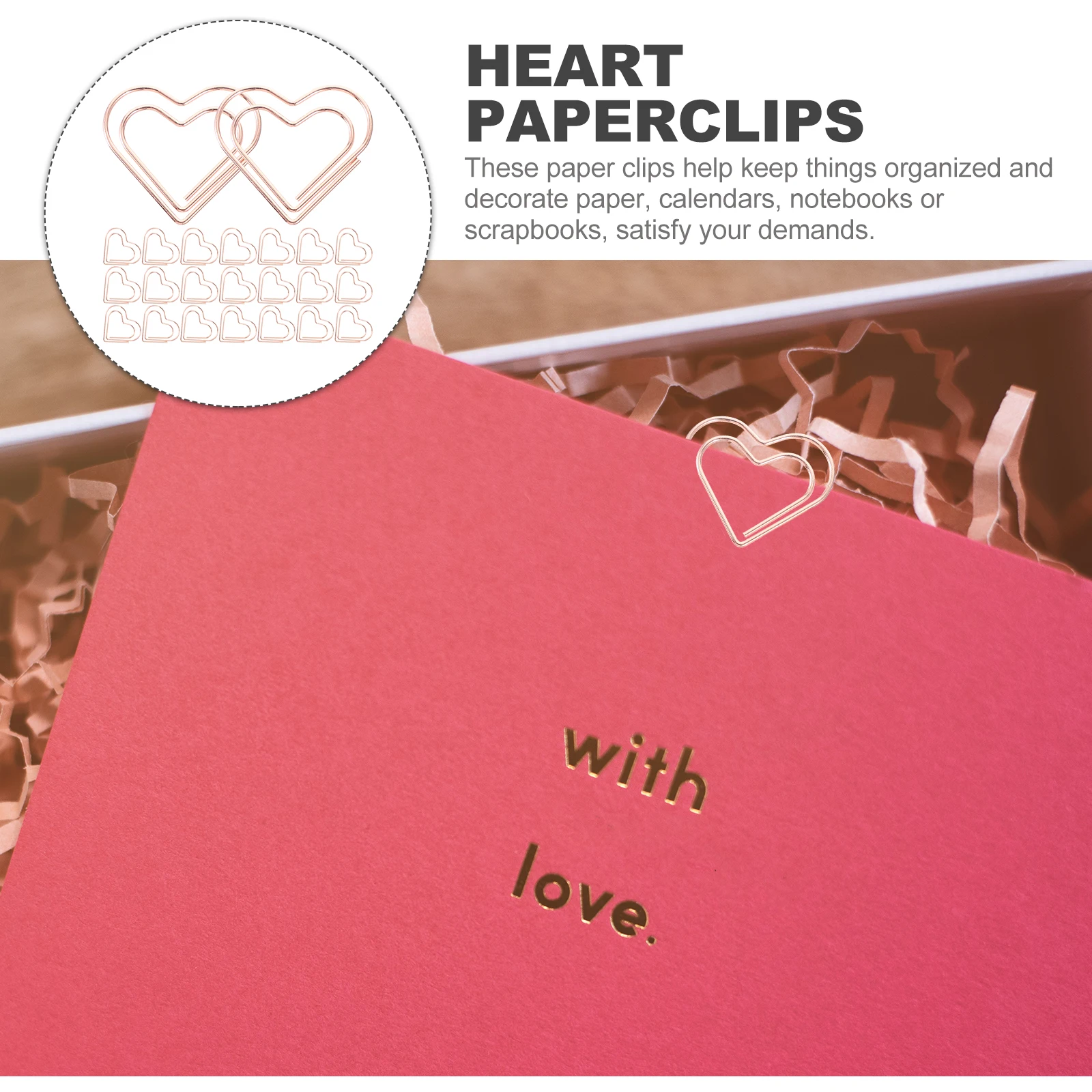 100 Pcs Paperclip Stationery Clips Heart Love Shaped Paperclips Small Metal Bookmark Mini Clamps Cute Work
100 Pcs Paperclip Stationery Clips Heart Love Shaped Paperclips Small Metal Bookmark Mini Clamps Cute Work