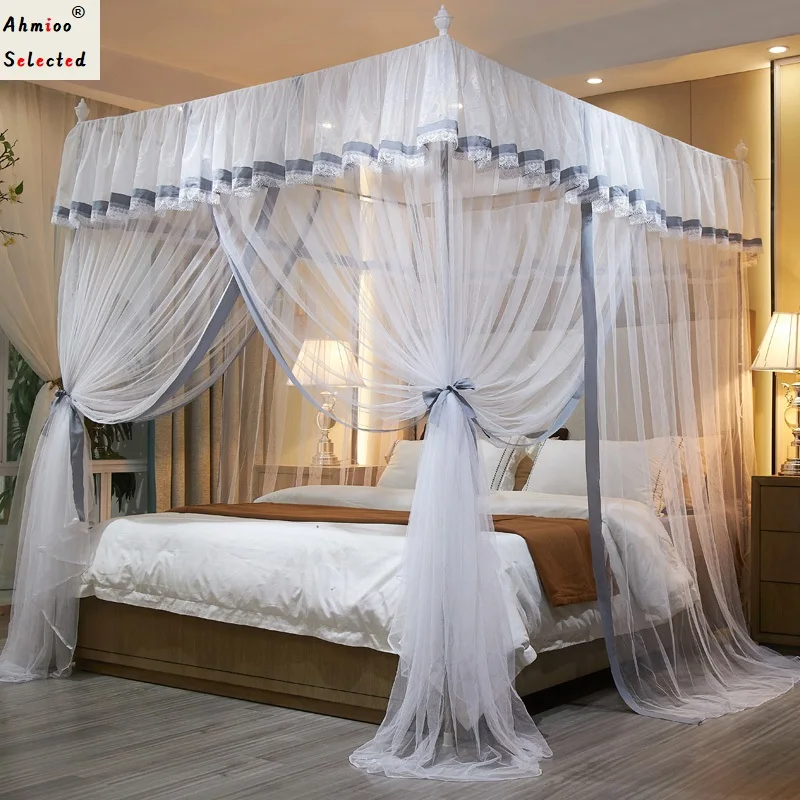 Simple Lace Mosquito Tent with Stainless Steel Bracket Square Princess Palace Mosquito Net for Bed Queen King Canopy Bed Tent
Simple Lace Mosquito Tent with Stainless Steel Bracket Square Princess Palace Mosquito Net for Bed Queen King Canopy Bed Tent