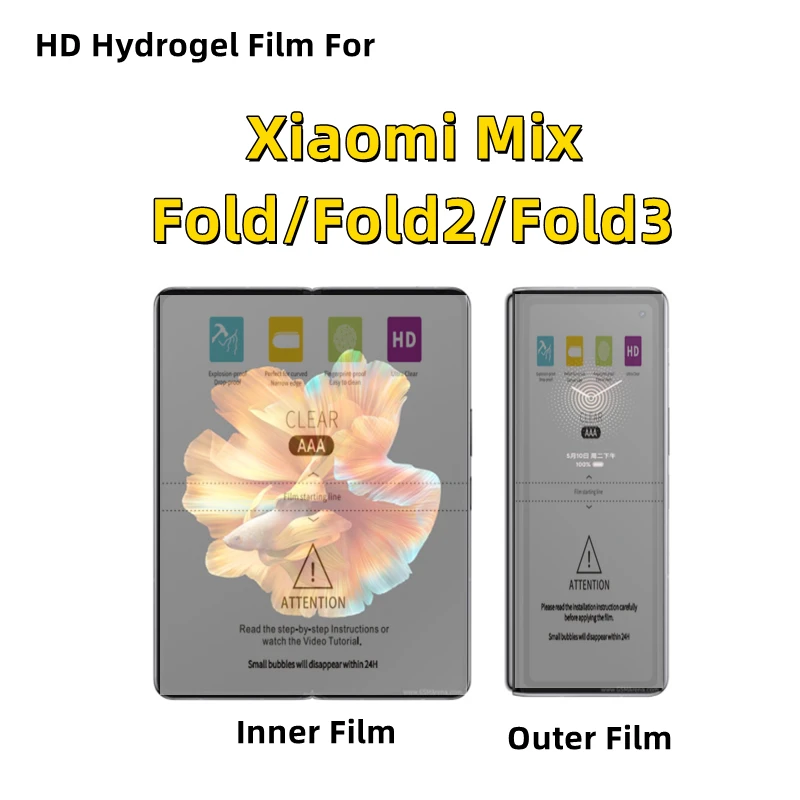Внутренняя и внешняя HD-гидрогелевая пленка для Xiaomi Mi Mix Fold Fold2 Fold3, защитная пленка для складного мобильного телефона, прозрачная защитная пленка для экрана
Внутренняя и внешняя HD-гидрогелевая пленка для Xiaomi Mi Mix Fold Fold2 Fold3, защитная пленка для складного мобильного телефона, прозрачная защитная пленка для экрана