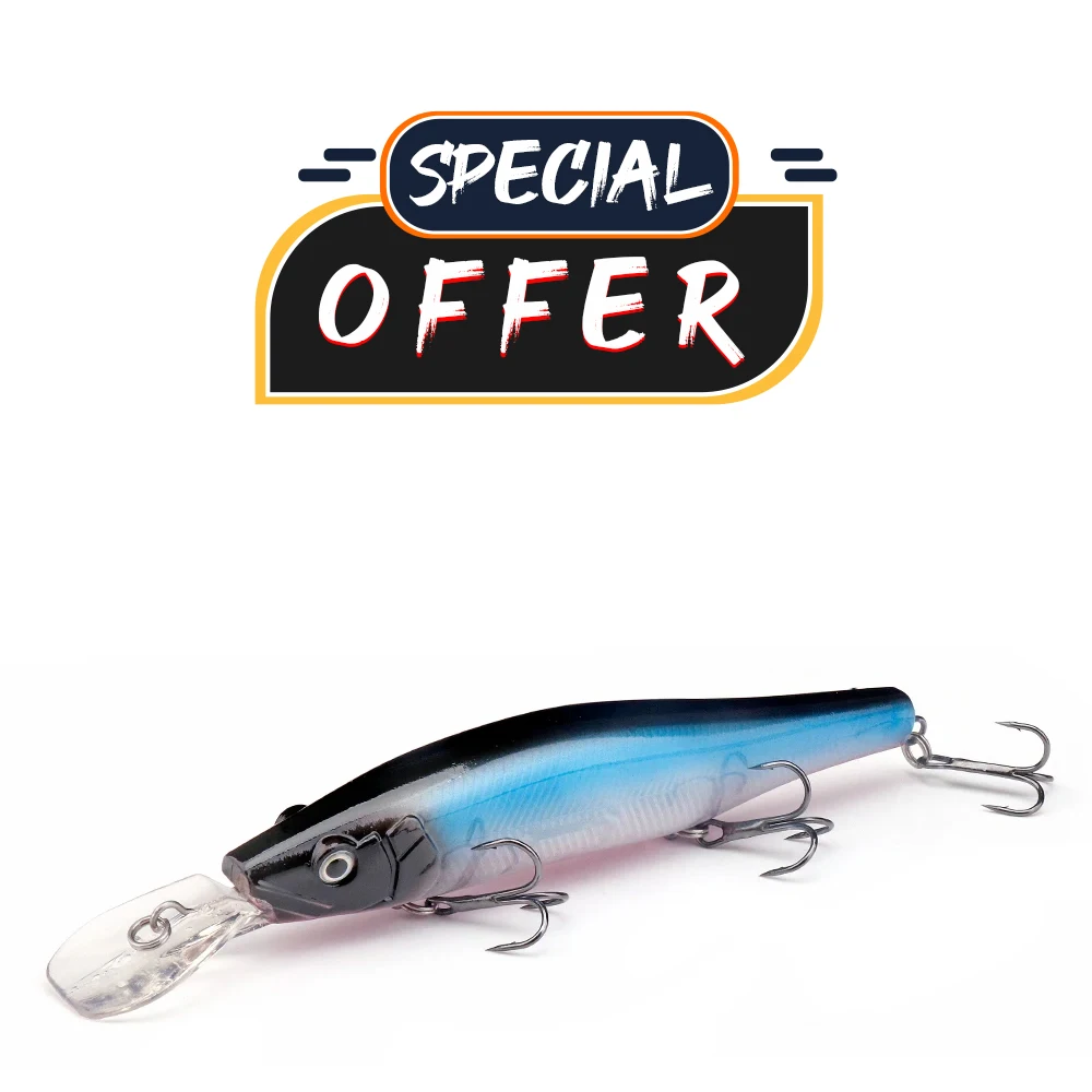 GOBASS Special Offer 145mm 18g Floating Minnow Fishing Lure with 3 Strong Hooks Artificial Hard Bait Tackle 
GOBASS Special Offer 145mm 18g Floating Minnow Fishing Lure with 3 Strong Hooks Artificial Hard Bait Tackle